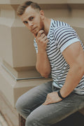 Breton Striped Top in Black Stripe