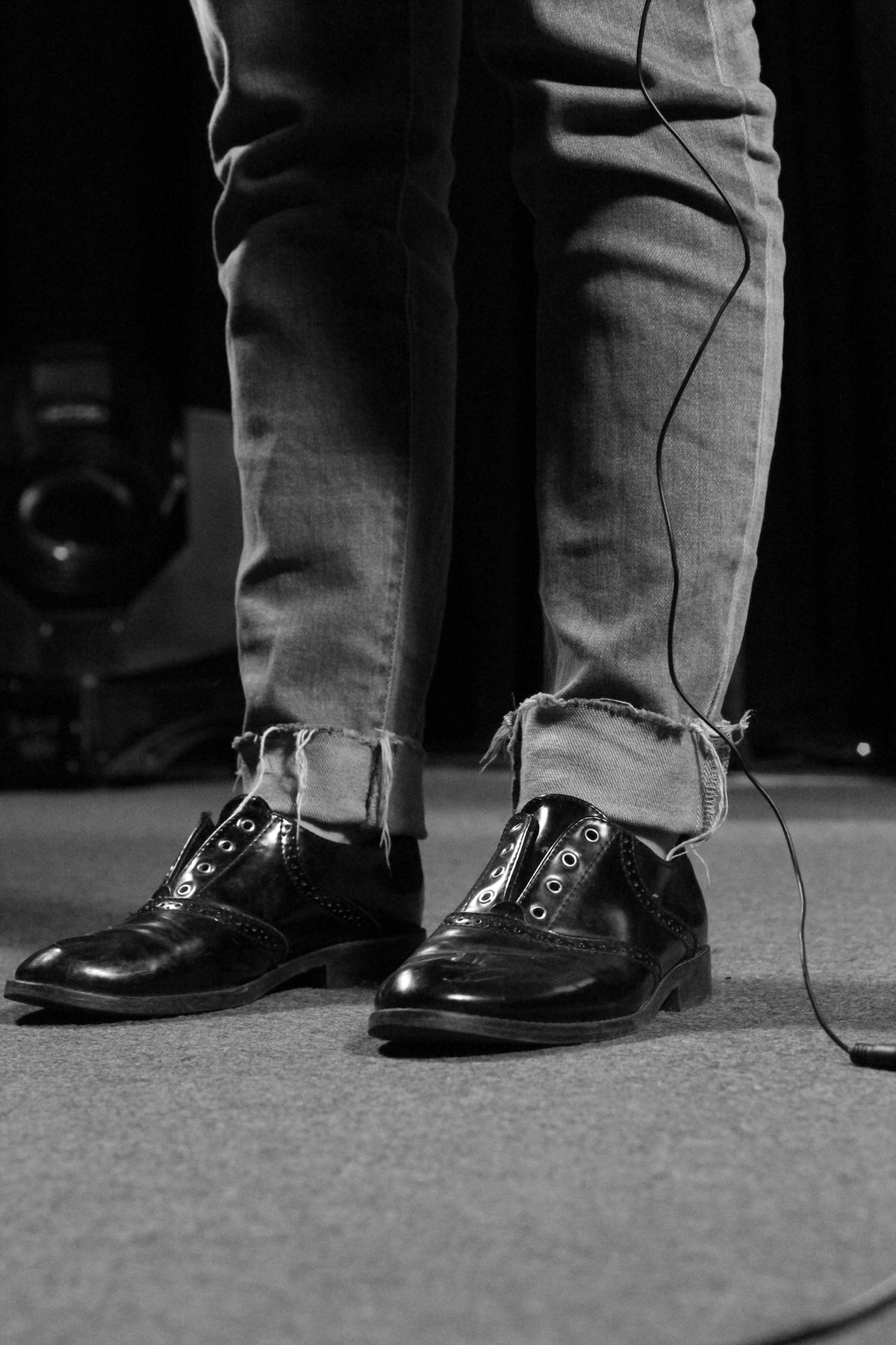 Leather Derby in Black