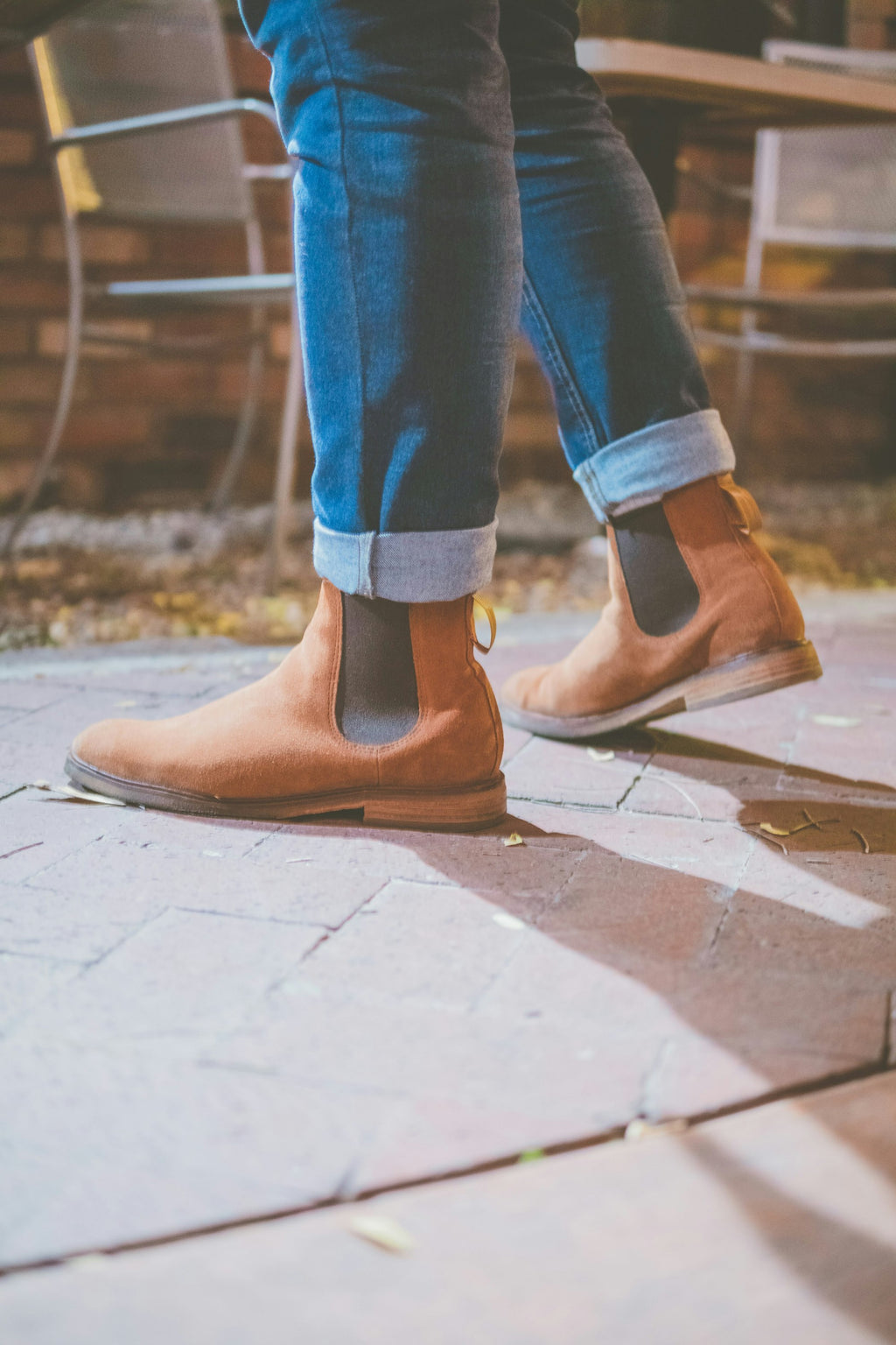 Chelsea Boot in Tan Suede