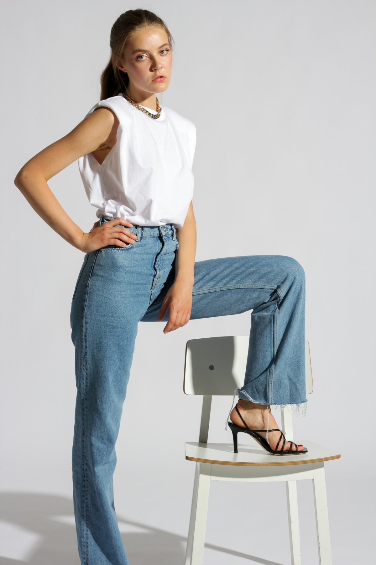 Straight Selvedge Jeans in Light Wash