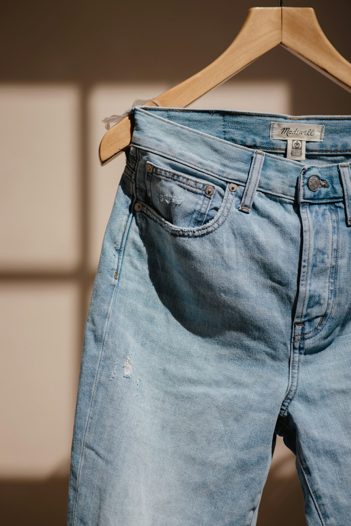Straight Selvedge Jeans in Light Wash