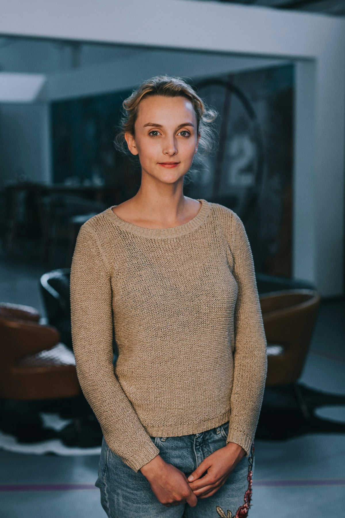 Merino Crew Neck in Oatmeal
