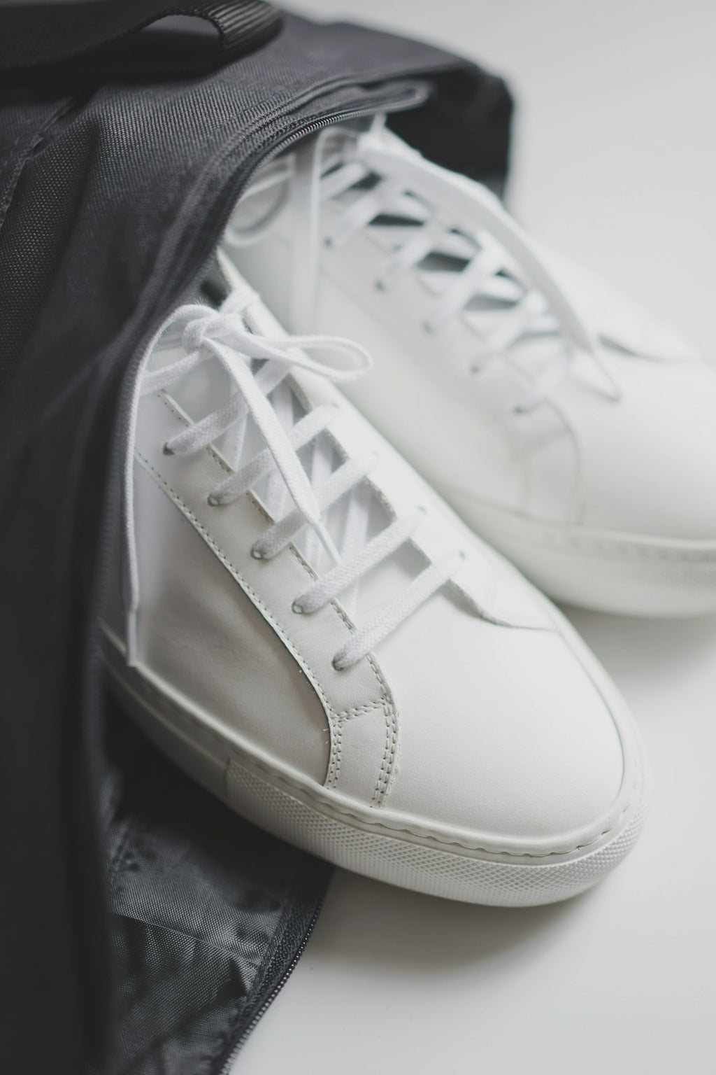 Leather Sneaker in White