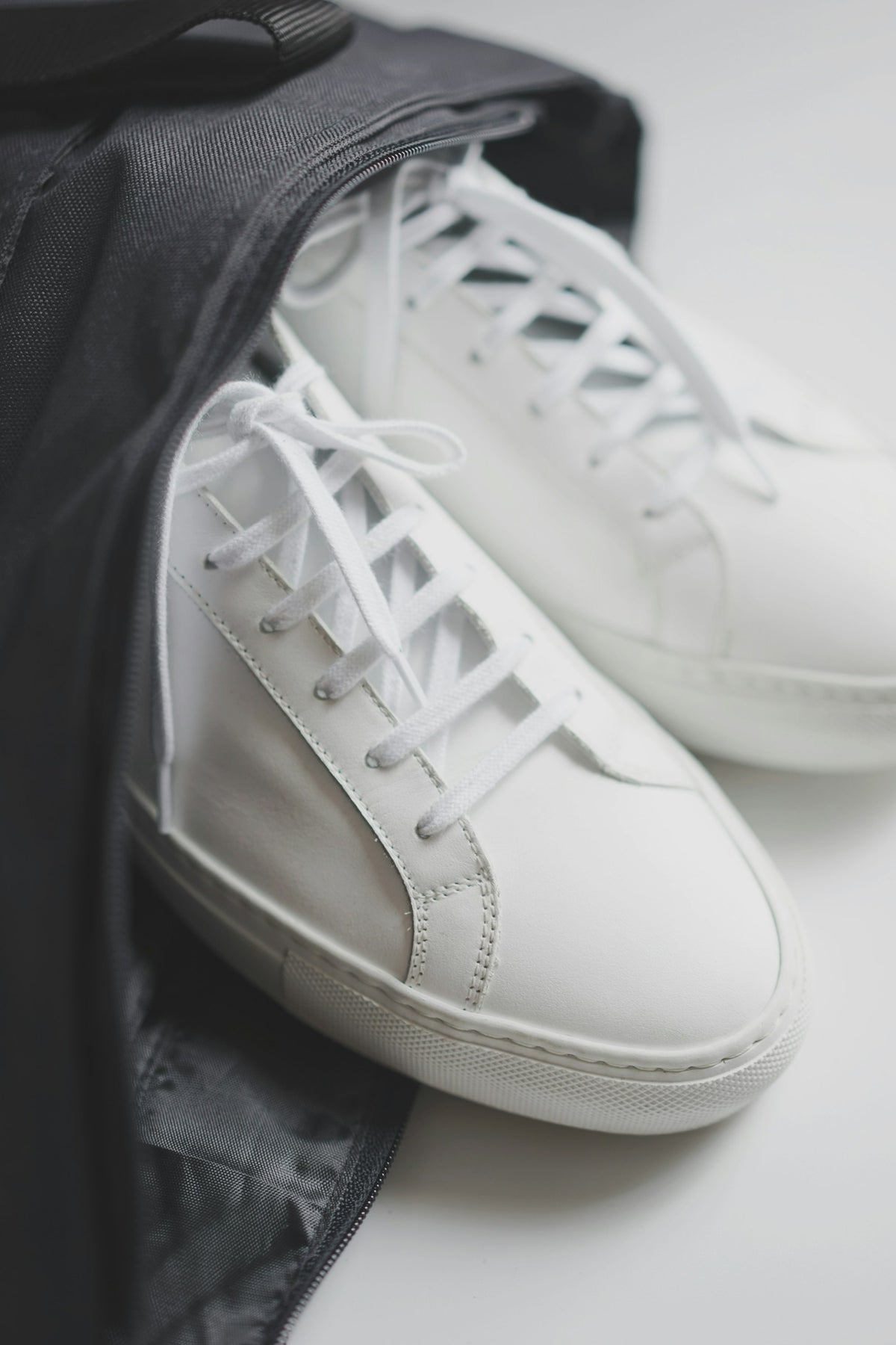 Leather Sneaker in White