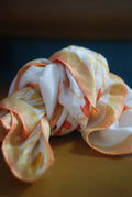 Silk Scarf in Ivory Print