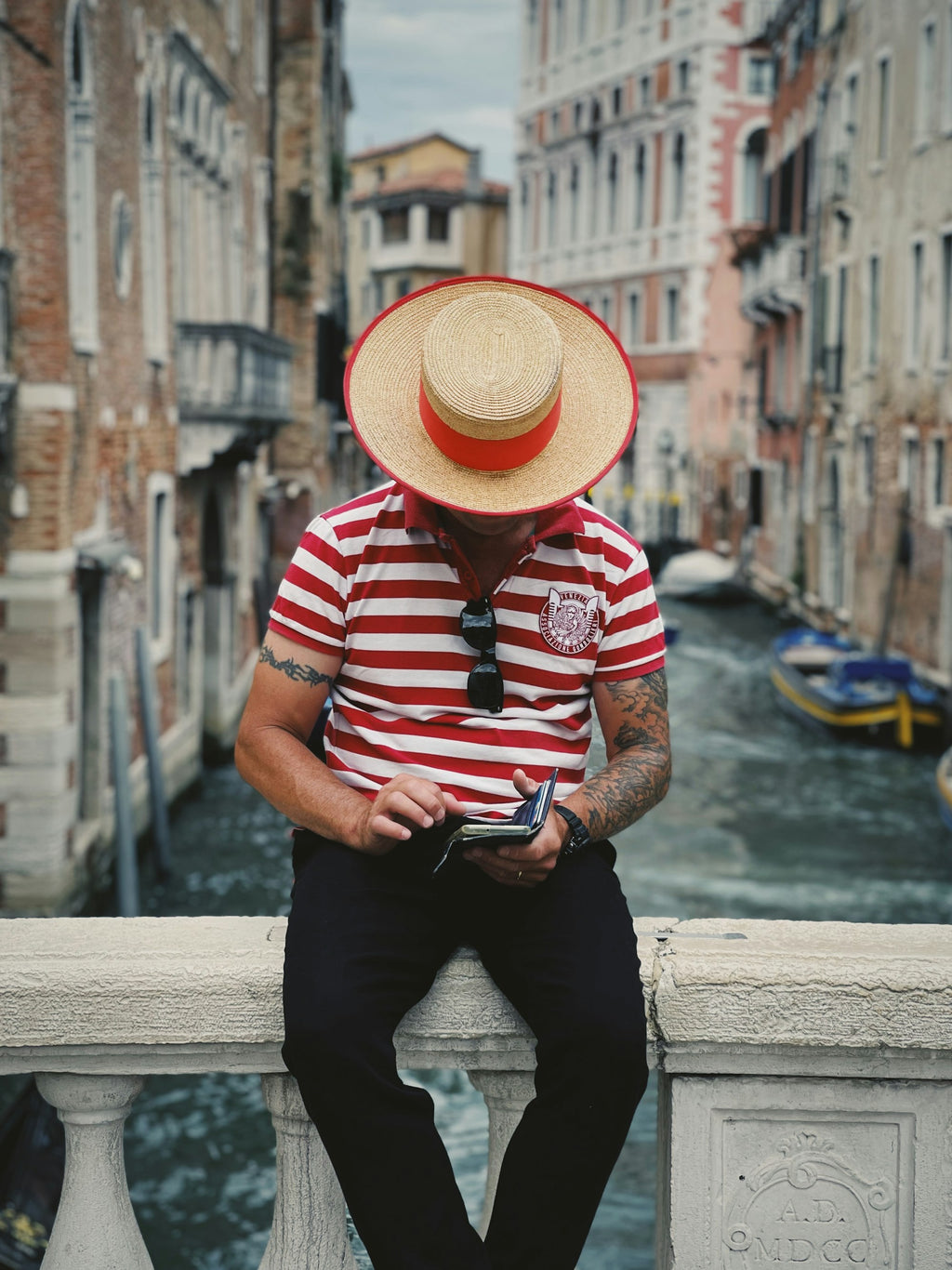 Breton Striped Top in Red Stripe
