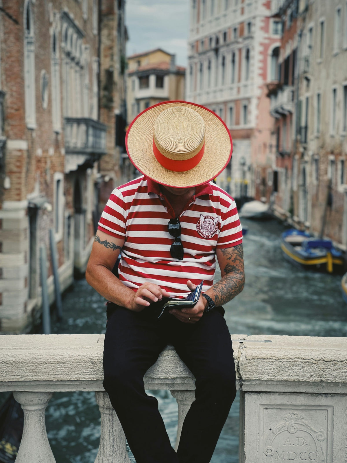 Breton Striped Top in Red Stripe