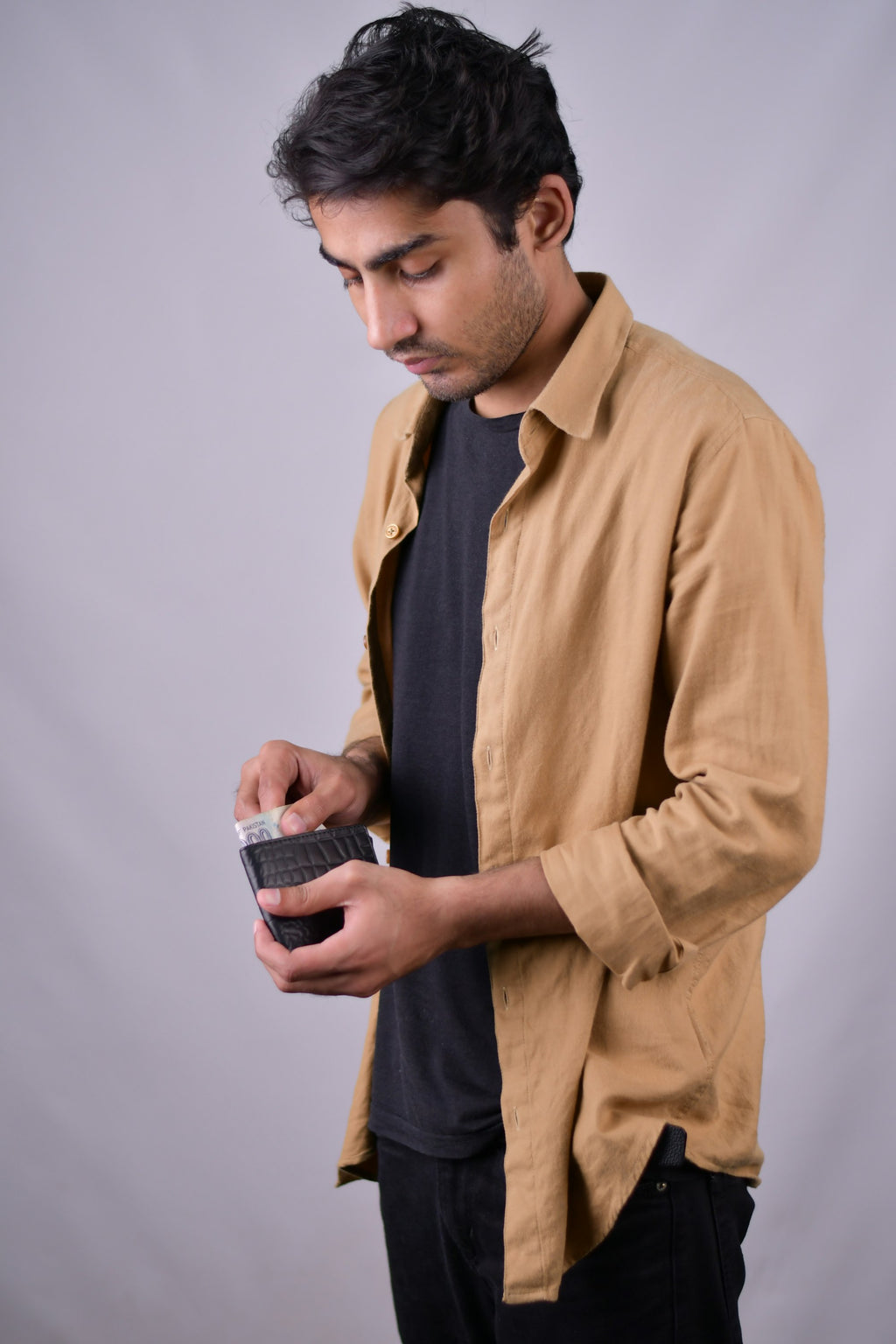 Poplin Overshirt in Khaki