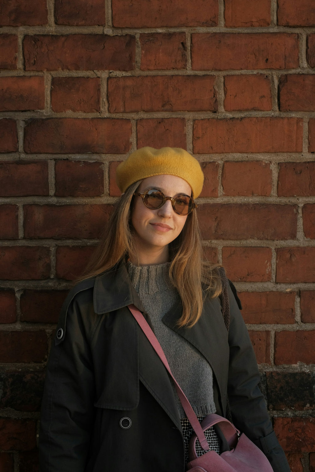 Wool Beret in Mustard